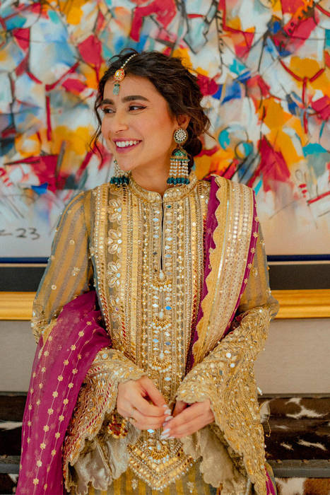 Premium Style Bridal Mehndi Dress in Pakistan Online 2021 – Nameera by  Farooq