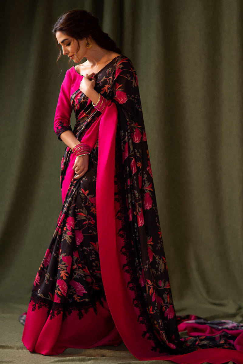 Mohsin Naveed Ranjha Design Studio. Maya Ali Saree