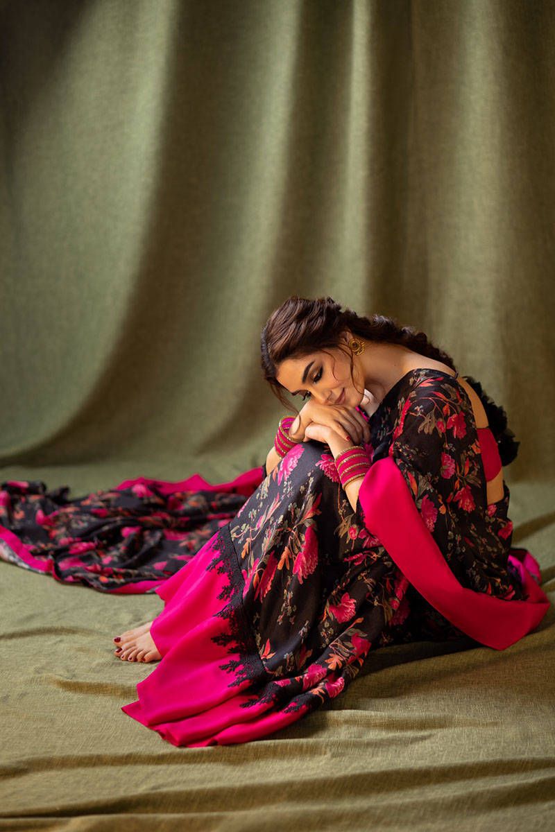 Mohsin Naveed Ranjha Design Studio. Maya Ali Saree